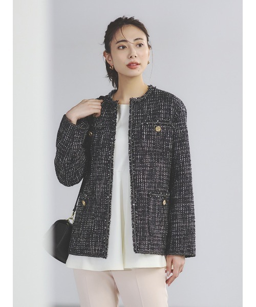 CELFORD（セルフォード） ツイードジャケット 36 イエロー レディース