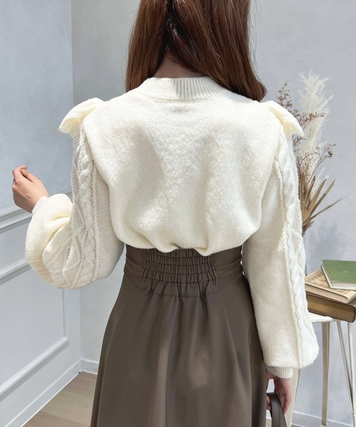 「apres jour」 長袖ニット X-LARGE アイボリー レディース_画像3