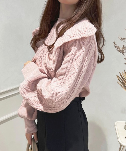 「apres jour」 長袖ニット X-LARGE アイボリー レディース_画像5