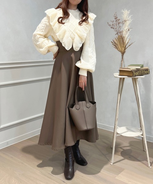 「apres jour」 長袖ニット X-LARGE アイボリー レディース_画像7