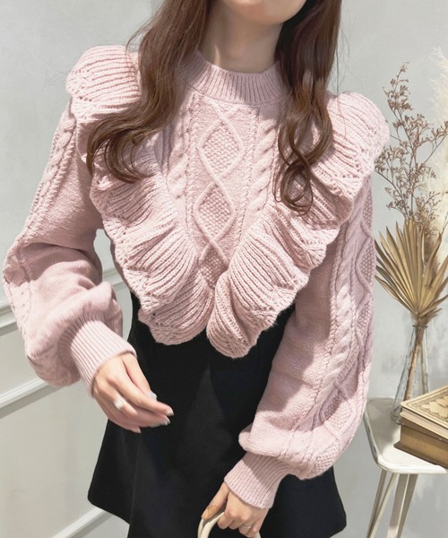 「apres jour」 長袖ニット X-LARGE アイボリー レディース_画像8