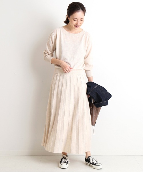 「SLOBE IENA」 ニットワンピース FREE ベージュ レディース_画像4