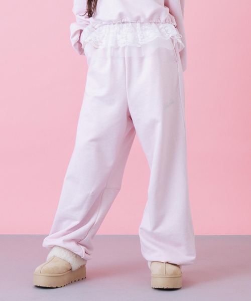 ANAP GiRL（アナップガール） ワイドパンツ パンツ エンジェル羽 ラメ
