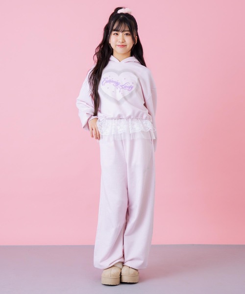 ANAP GiRL（アナップガール） ワイドパンツ パンツ エンジェル羽 ラメ