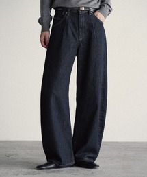 WYM LIDNM ワイドパンツ ジーンズ ARC CURVED DRAPE DENIM メンズ