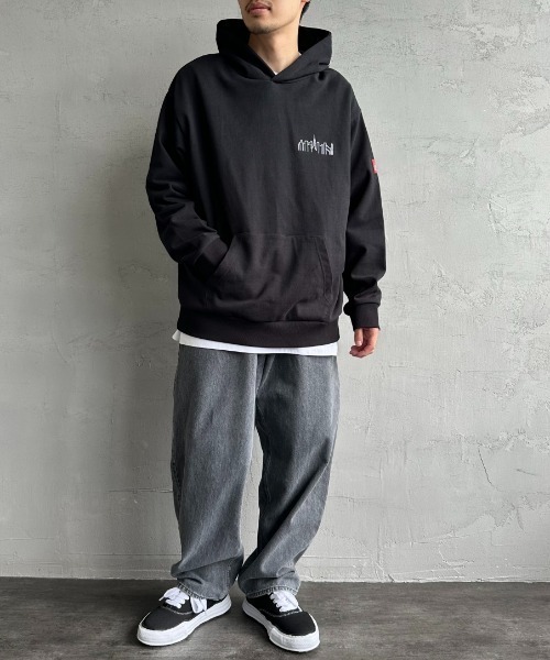 「Manhattan Portage」 プルオーバーパーカー X-LARGE ブラック レディース_画像9