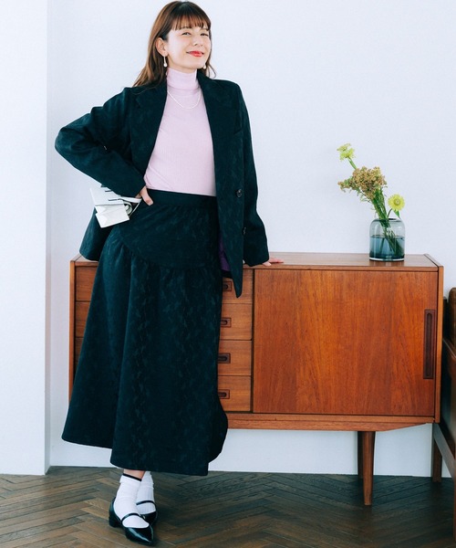 「haco!」 セットアップ「LOVE&PEACE PROJECTコラボ」 SMALL ブラック レディース_画像5