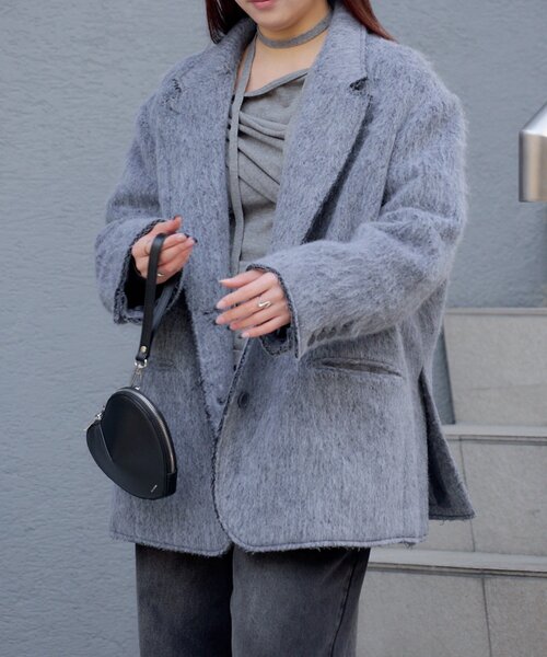 「RAY CASSIN」 ミリタリージャケット FREE グレー系その他2 レディース_画像2