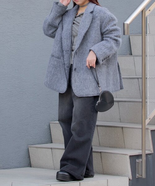 「RAY CASSIN」 ミリタリージャケット FREE グレー系その他2 レディース_画像3