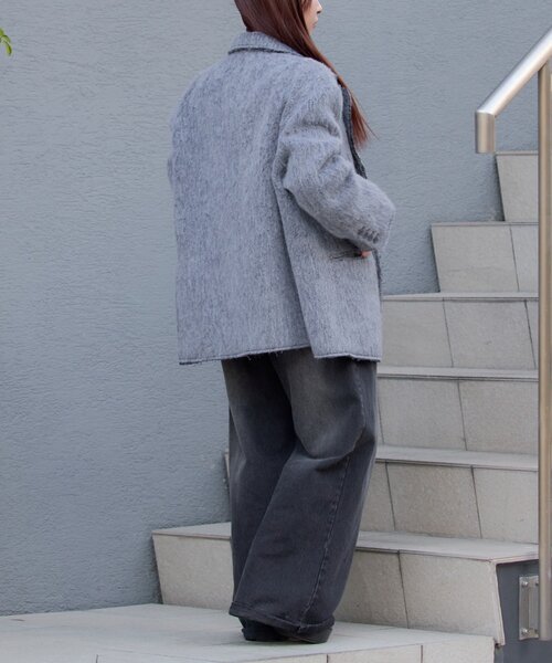 「RAY CASSIN」 ミリタリージャケット FREE グレー系その他2 レディース_画像4