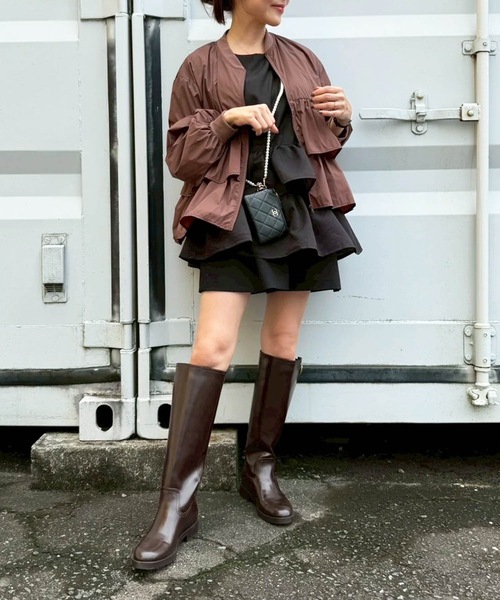 「M y u」 ブルゾン FREE ブラウン レディース_画像3