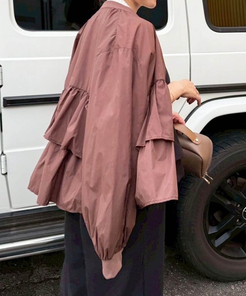 「M y u」 ブルゾン FREE ブラウン レディース_画像5