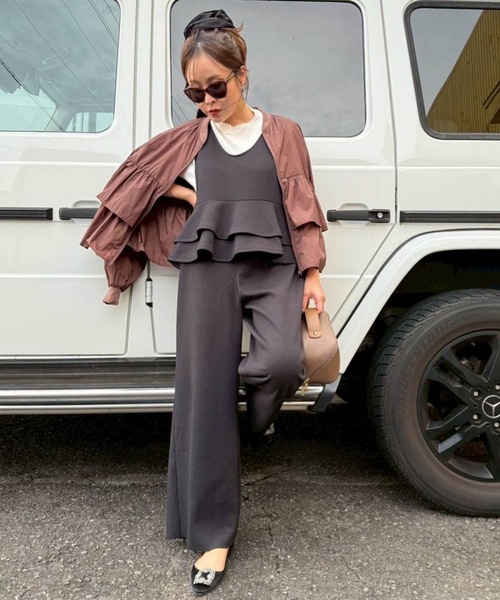 「M y u」 ブルゾン FREE ブラウン レディース_画像7