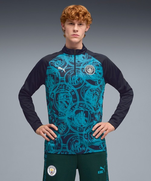 PUMA（プーマ） tシャツ メンズ マンチェスターシティ FC 1/4 ジップ