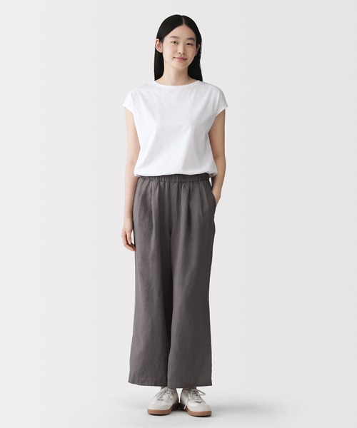 無印良品（MUJI） ペチパンツ ワイドパンツ パンツ 婦人 リネン
