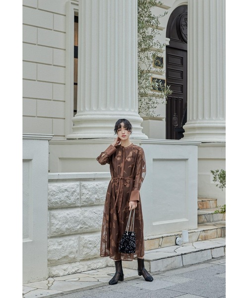 「niana」 長袖ワンピース M アイボリー レディース_画像5