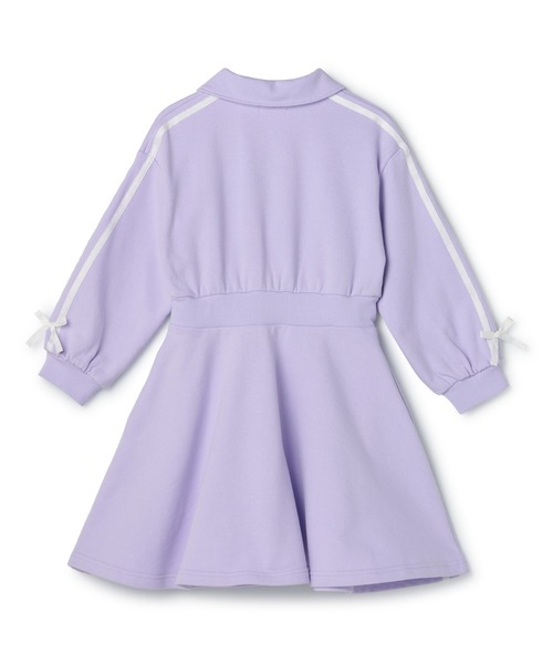 mezzo piano ワンピース ハーフZIP ラインワンピース キッズ 子供服