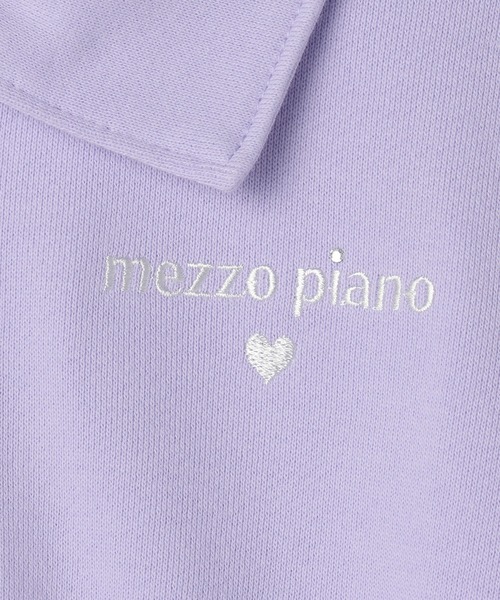 mezzo piano ワンピース ハーフZIP ラインワンピース キッズ 子供服