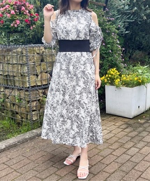 「apres jour」 7分袖ワンピース フリー ネイビー レディースの画像3