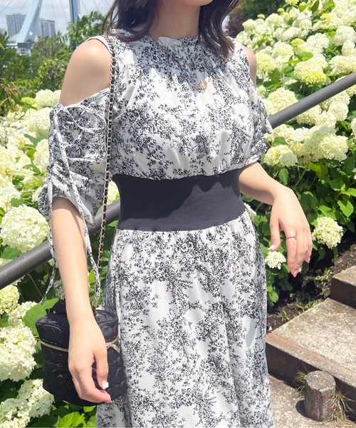 「apres jour」 7分袖ワンピース フリー ネイビー レディースの画像5