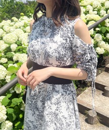 「apres jour」 7分袖ワンピース フリー ネイビー レディースの画像7