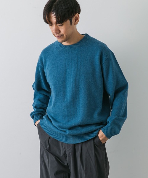 「URBAN RESEARCH DOORS」 長袖ニット LARGE ベージュ メンズ_画像2