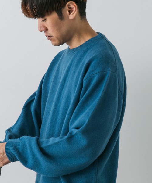 「URBAN RESEARCH DOORS」 長袖ニット LARGE ベージュ メンズ_画像3