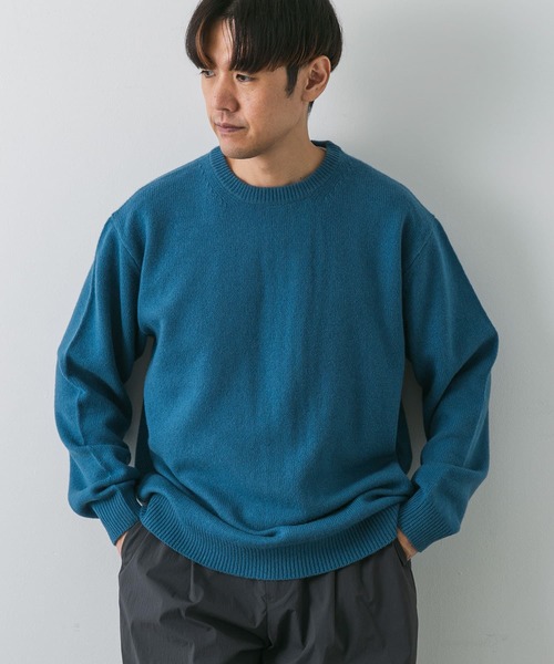 「URBAN RESEARCH DOORS」 長袖ニット LARGE ベージュ メンズ_画像5