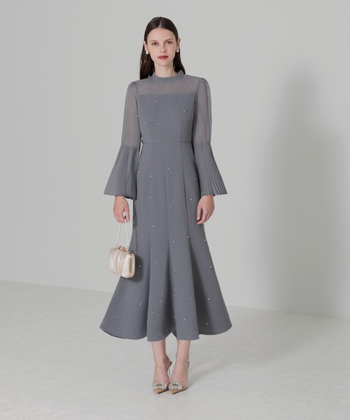 「Leja」 長袖ワンピース MEDIUM ブルー レディース_画像2