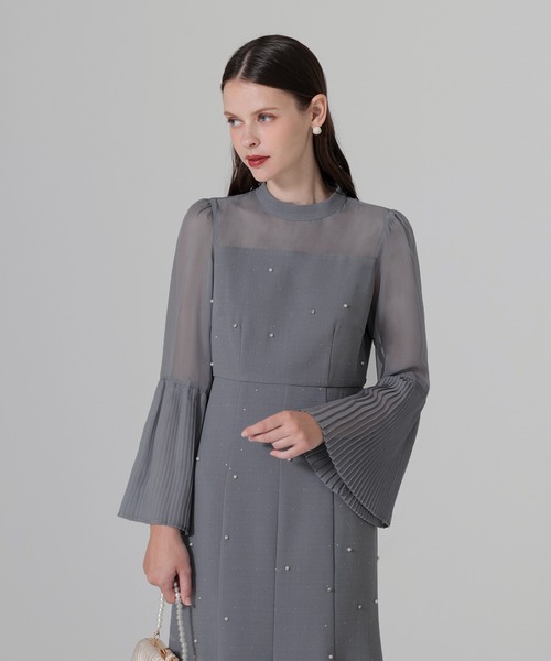 「Leja」 長袖ワンピース MEDIUM ブルー レディース_画像6