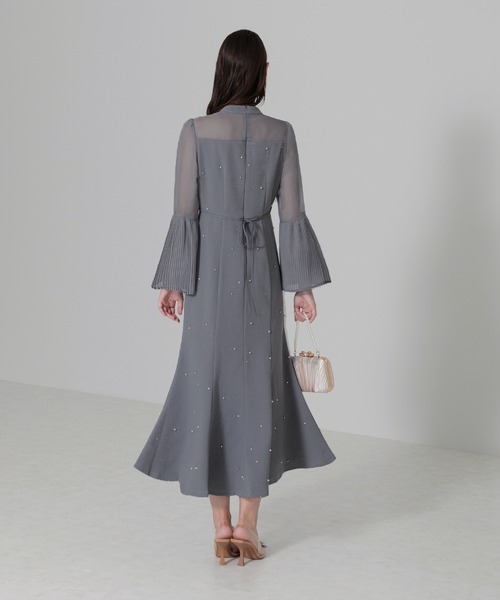 「Leja」 長袖ワンピース MEDIUM ブルー レディース_画像7