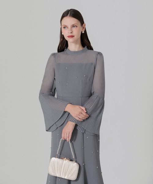 「Leja」 長袖ワンピース MEDIUM ブルー レディース_画像8