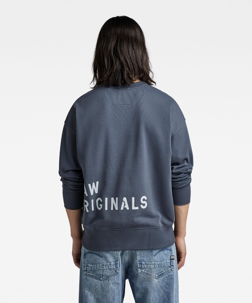 「G-STAR」 スウェットカットソー MEDIUM ダークグリーン メンズ_画像3