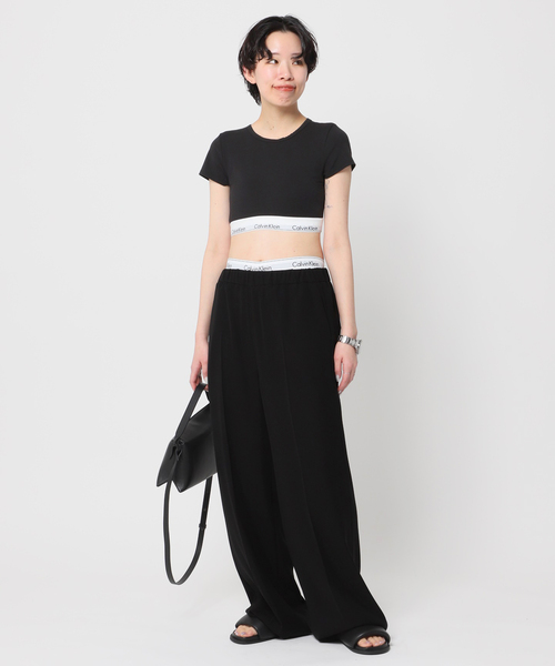 「Deuxieme Classe」 スラックス 34 ブラック レディースの画像