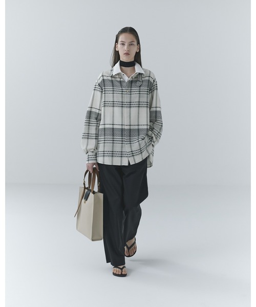 ショルダーバッグ Leather Flap Adjustable Belt Canvas Tote メンズ レディースの画像