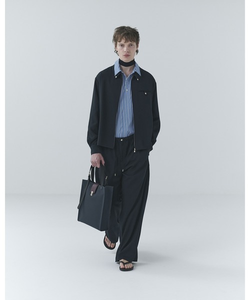 ショルダーバッグ Leather Flap Adjustable Belt Canvas Tote メンズ レディースの画像