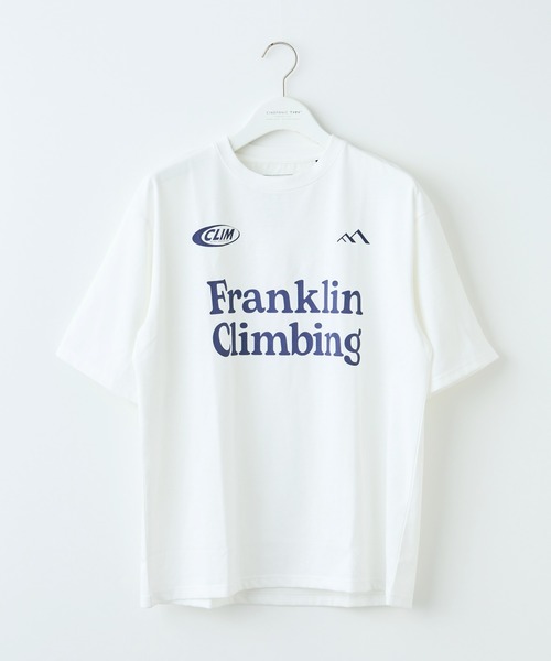 「Franklin Climbing」 半袖Tシャツ LARGE ライトグレー メンズ_画像2