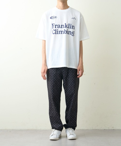 「Franklin Climbing」 半袖Tシャツ LARGE ライトグレー メンズ_画像5