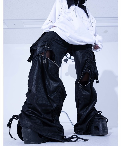 GAMCHU（ガムチュ） ワイドパンツ パンツ 「Gamchu/ガムチュ」Mekuroa
