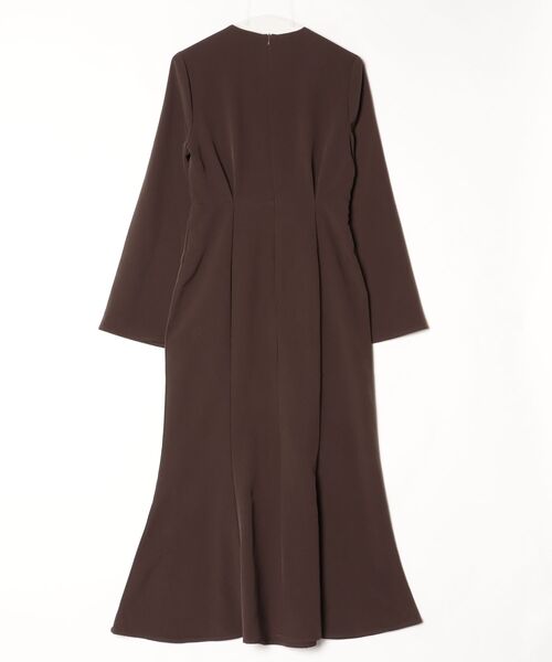 「Meiru」 長袖ワンピース MEDIUM ブラウン レディース_画像2