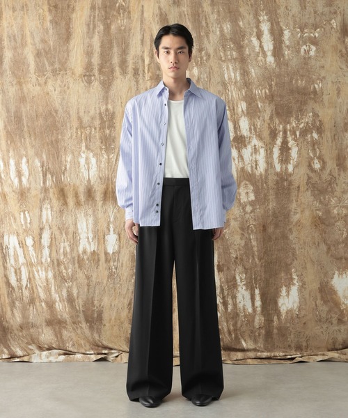 HARE（ハレ） ワイドパンツ スラックス 「NARRIL」Wool Blend Trousers