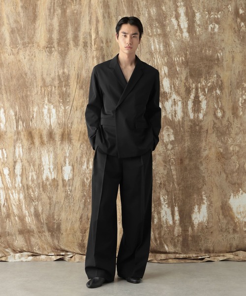 HARE（ハレ） ワイドパンツ スラックス 「NARRIL」Wool Blend Trousers