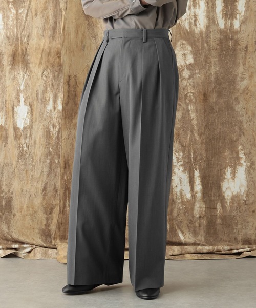ハレロン HARE（ハレ） ワイドパンツ スラックス 「NARRIL」Wool Blend Trousers