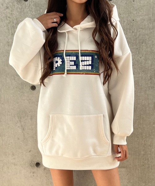 「GLAMOROUS JANE」 プルオーバーパーカー FREE チャコールグレー レディース_画像2