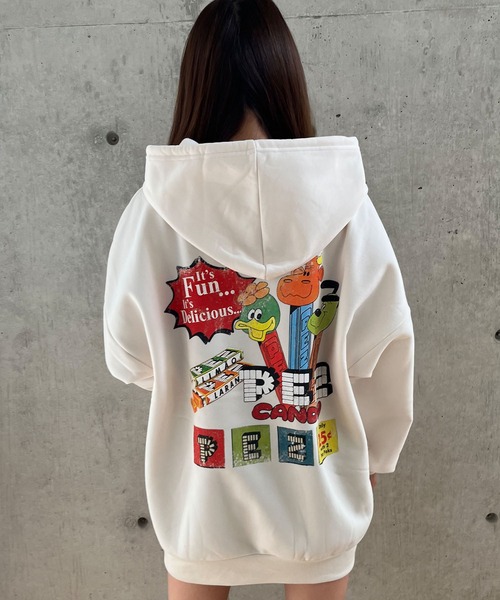 「GLAMOROUS JANE」 プルオーバーパーカー FREE チャコールグレー レディース_画像3