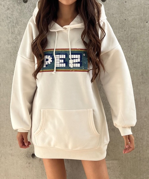 「GLAMOROUS JANE」 プルオーバーパーカー FREE チャコールグレー レディース_画像4