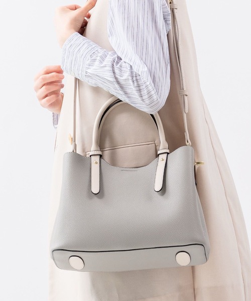 MURA（ムラ） トートバッグ PU(合成皮革) 2Way バイカラー トート