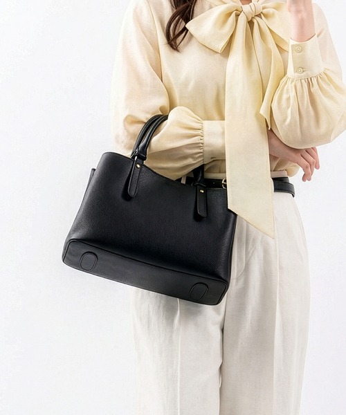 MURA（ムラ） トートバッグ PU(合成皮革) 2Way バイカラー トート