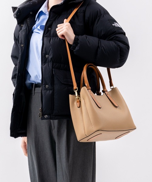 MURA（ムラ） トートバッグ PU(合成皮革) 2Way バイカラー トート