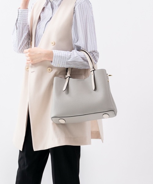 MURA（ムラ） トートバッグ PU(合成皮革) 2Way バイカラー トート